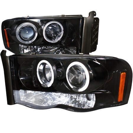 Spec-D Tuning 02-05 Dodge Ram Halo Projector Headlight 2LHP-RAM02G-TM